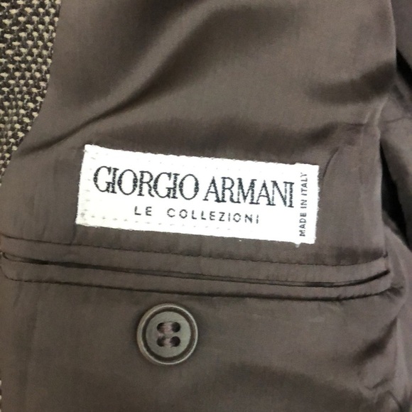 GIORGIO ARMANI | Men’s brown wool suit coat - Picture 8 of 11
